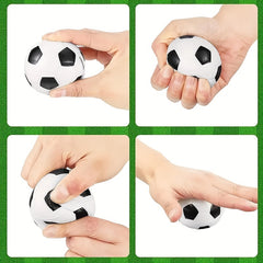 6pcs Foam Sponge Solid Footballs Stress Relief Decompression Toys