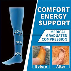 6 Pairs Copper Compression Socks for Men and Women - Circulation Support