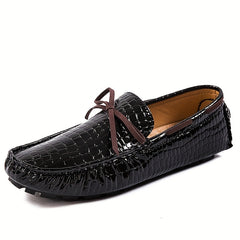 Men's Bowknot Loafer Shoes Comfy Slip On Moccasin Driving Shoes
