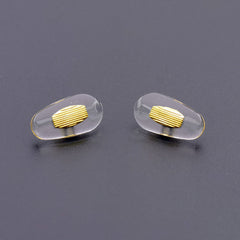 OOLVS Metal Clear Transparent Eyeglass Nose Pads Set