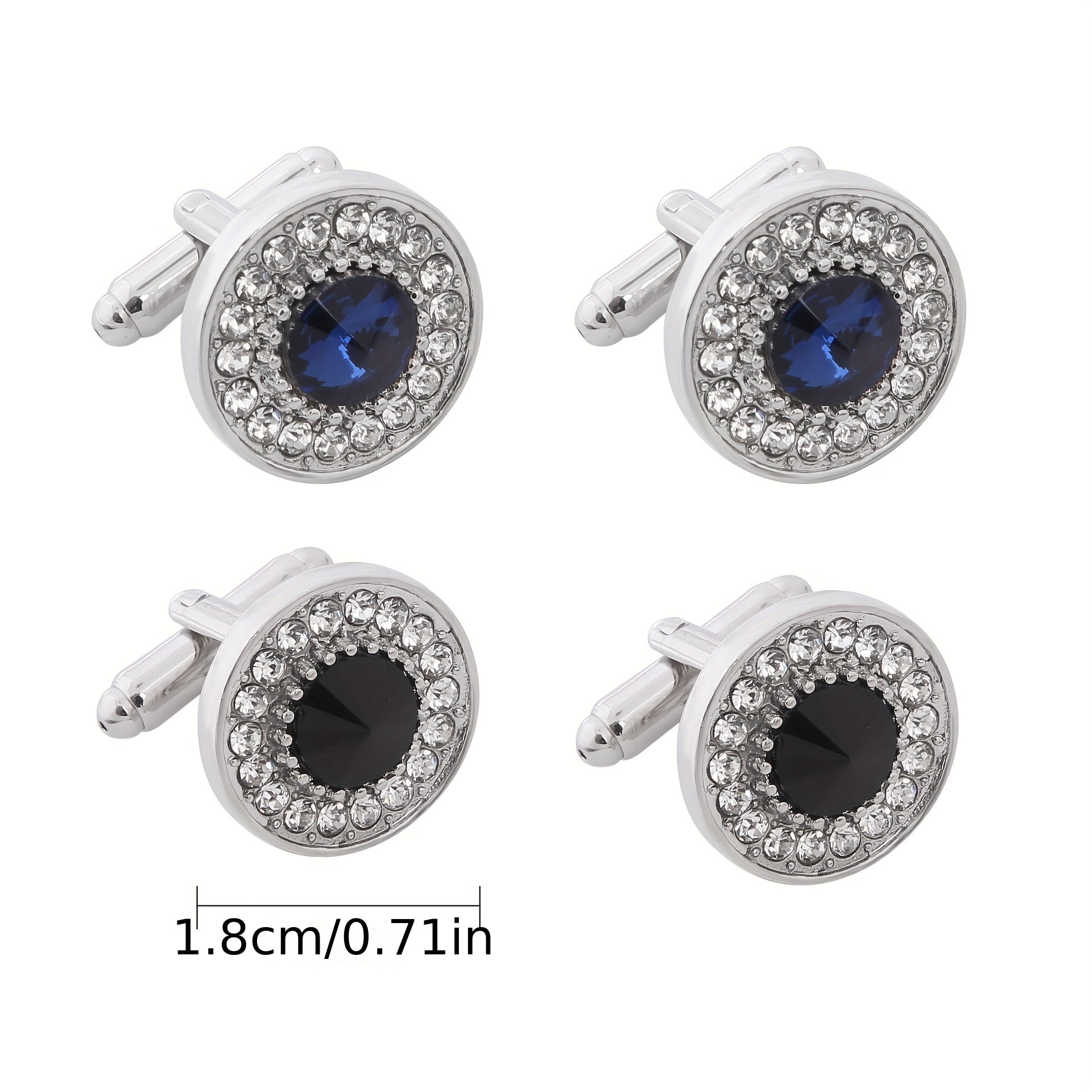 Crystal Cufflinks Suit Button Cufflinks Shirt Studs Accessories
