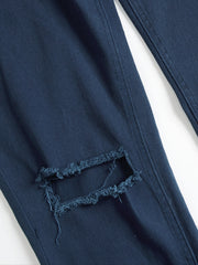 Men's Ripped Slim Fit Distressed Jeans