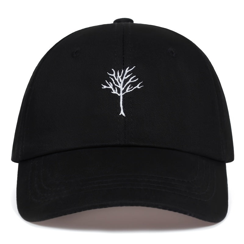 Tattoo Tree Embroidery Baseball Cap for Men