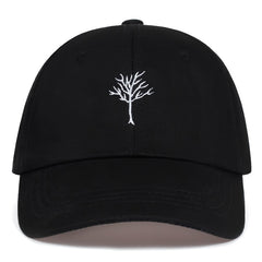 Tattoo Tree Embroidery Baseball Cap for Men