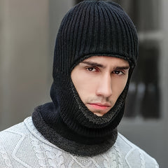 Men's Thickened Windproof Balaclava Hat for Winter Outdoor Activities