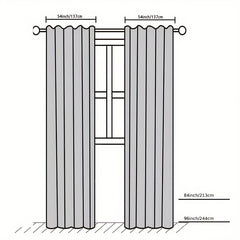 Blackout Curtains Windproof Thermal Insulated Light Blocking Roller Shades