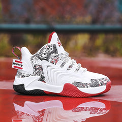 High Top Basketball Shoes for Boys, Non Slip Soft Sole Sneakers