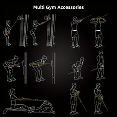 Tricep Training Rope With Cable Attachment Pull Down Rope
