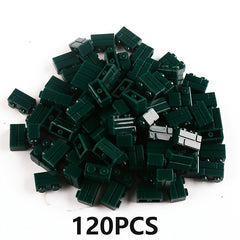 KIDNOAM Mixed ABS Building Blocks 1x2 Studless Interlocking Bricks Bulk Set