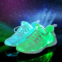Men's Luminous Shoes Light Up Trainers LED Glowing Sneaker