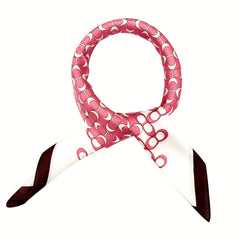 70cm Luxury Silk Scarf Print Satin Scarf Head Neck Scarf Hair Wrap