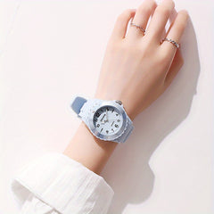 Colorful Disc Children's Quartz Watch with Rotatable Dial