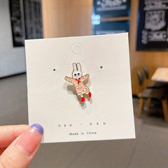 Cute Bunny Brooch for Girls