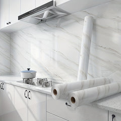 Marble Pattern Self-Adhesive Wallpaper for Kitchen Countertop Furniture