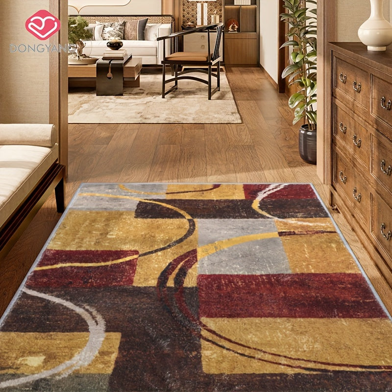 Soft Faux Cashmere Hallway Carpet Non-slip Mat Entrance Bedside Blanket
