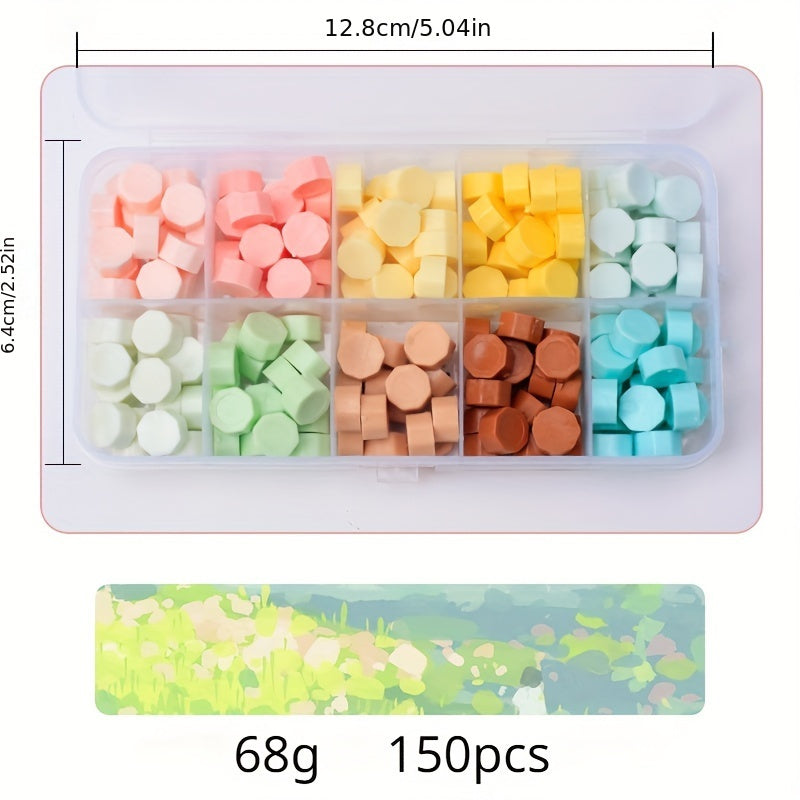 150pcs Boxed Colored Wax Pellets Sealing Wax Particles