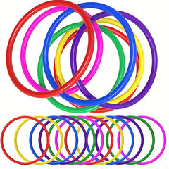 12pcs Plastic Toss Rings for Carnival Games Party Favors