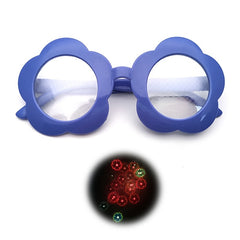 Sunflower Diffraction Glasses Round Sunglasses Colorful Sunnies for Kids