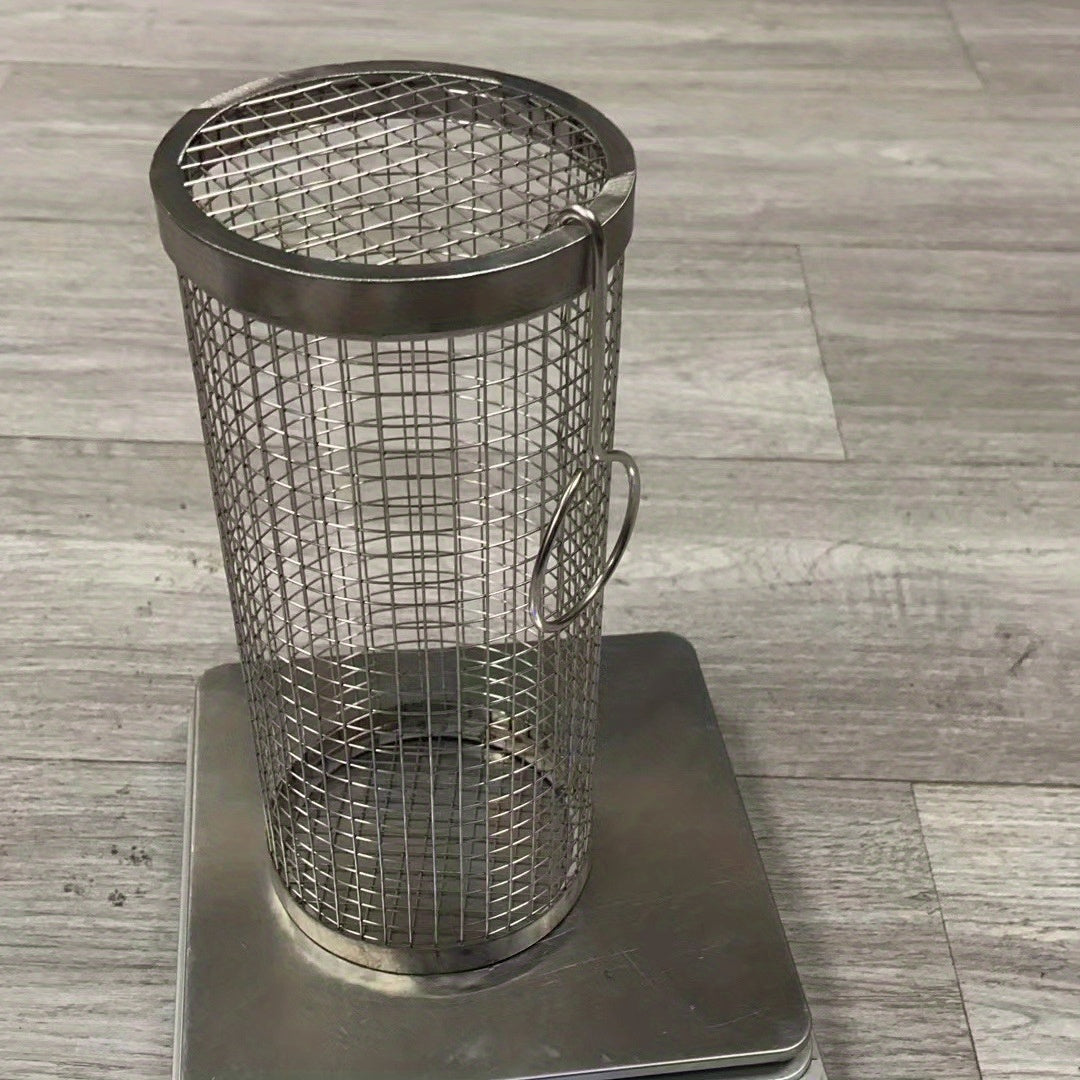 Stainless Steel Smoked Mesh Barrel for BBQ Outdoor Picnic Camping