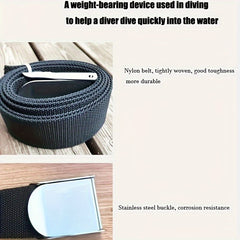 Scuba Diving Belt Nylon Belt Stainless Steel Buckle