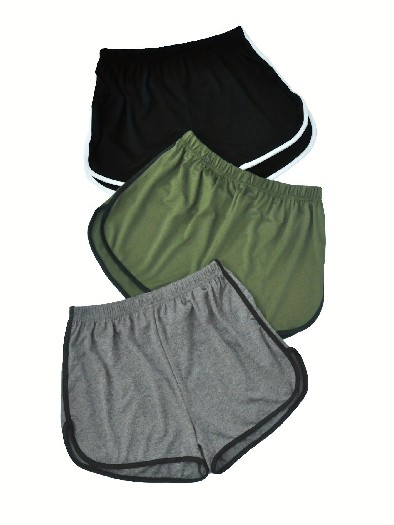 3 Pack Plus Size Sporty Pajama Bottoms Set Women's Plus