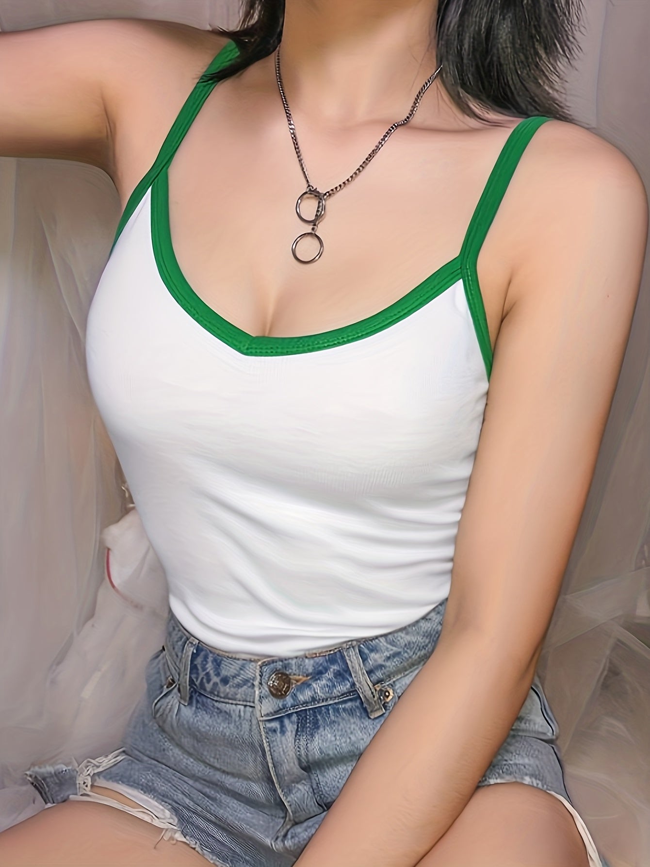 Sexy Summer Cami Bodysuit Sleeveless Casual Bodysuit Women's Clothing