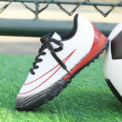 Boy's Turf Football Boots Anti skid Lace Up TF Soccer Cleats