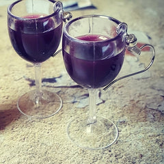 Mini Red Wine Cup Earrings for Girls