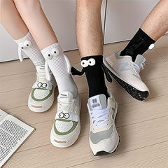 Cartoon Magnetic Holding Hand Socks, Soft & Comfortable