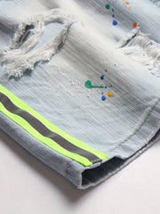 Men's Reflect Woven Tape Denim Shorts