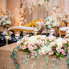 Glitter Sequin Table Cloth Rose Golden Tablecloth Wedding Birthday Party