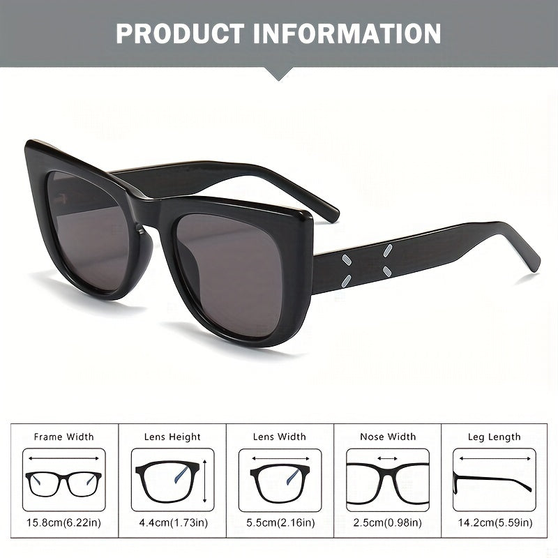 Men's Small Cat Eye Sunglasses with Paper Box