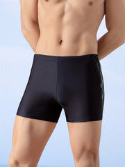 Solid Men's Boxer Sports Swimming Trunks Beach Shorts Surfing Beachwear