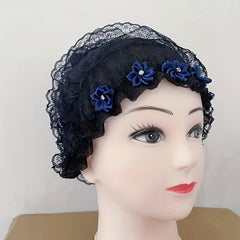 Satin Flower Lace Beanie Turban Cap Lightweight Bonnet Chemo Ca