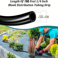 48 Meter Drip Irrigation Tubing Garden Watering Tube Line
