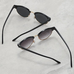Men's Vintage Round Frame Sunglasses UV Protection