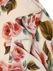 Floral Print Lantern Sleeve Maxi Dress