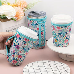 3pcs Colorful Can Cup Protective Cover Anti-scald Sleeve With Handle