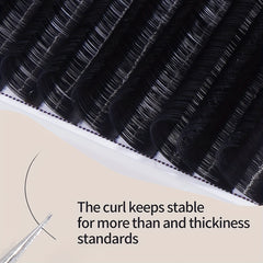 12 Rows Cluster Eyelashes Curling Extension Grafting False Eyelashes