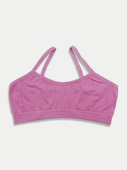 Girls Seamless Comfy Bras Backless Cross Strap Undershirts