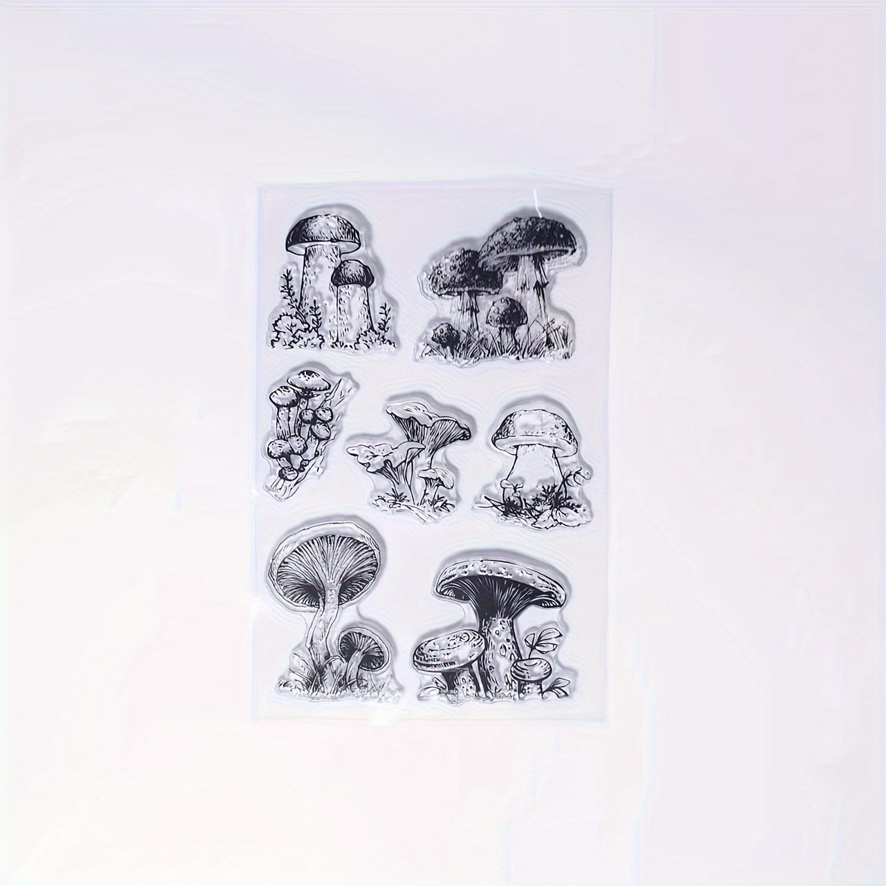 Mushroom Pattern Clear Stamp for Card Making and Scrapbooking