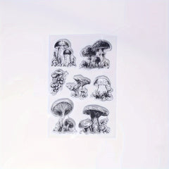 Mushroom Pattern Clear Stamp for Card Making and Scrapbooking