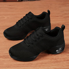 Women's Mesh Breathable Air Cushion Dance Sports Shoes Lightweight Non slip