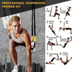 Suspension Resistance Tension Belt Yoga Pilates Training Fitness