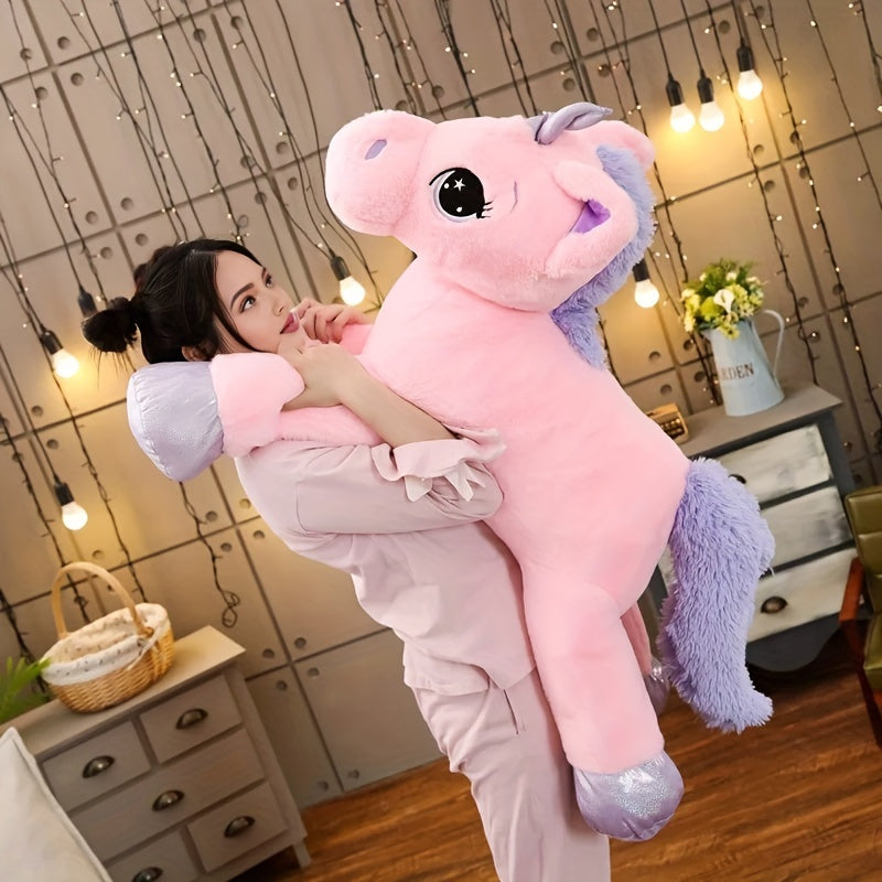 Giant 109 Violet Unicorn Plush Toy Soft Cuddly Cartoon Stuffed Animal