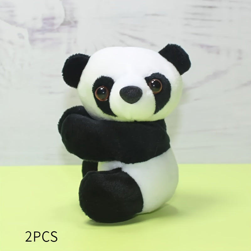 Cartoon Plush Toy Panda Clip Raccoon Hug Panda Plush Doll Travel Gift