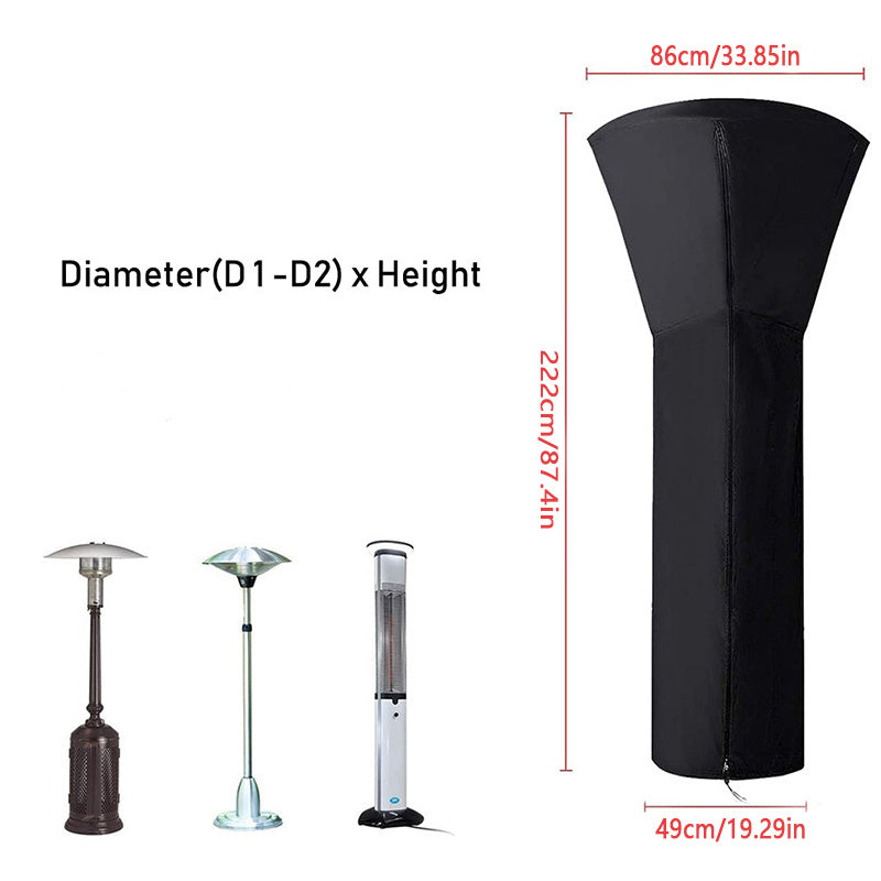 Outdoor Patio Heater Cover 210D Oxford Fabric Waterproof
