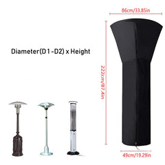 Outdoor Patio Heater Cover 210D Oxford Fabric Waterproof