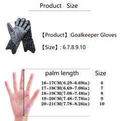 Pro Soccer Goalkeeper Gloves Comfortable Anti-slip Durable Protective Gloves