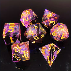 7 Piece Resin Dice Set for Table & Role Playing Games